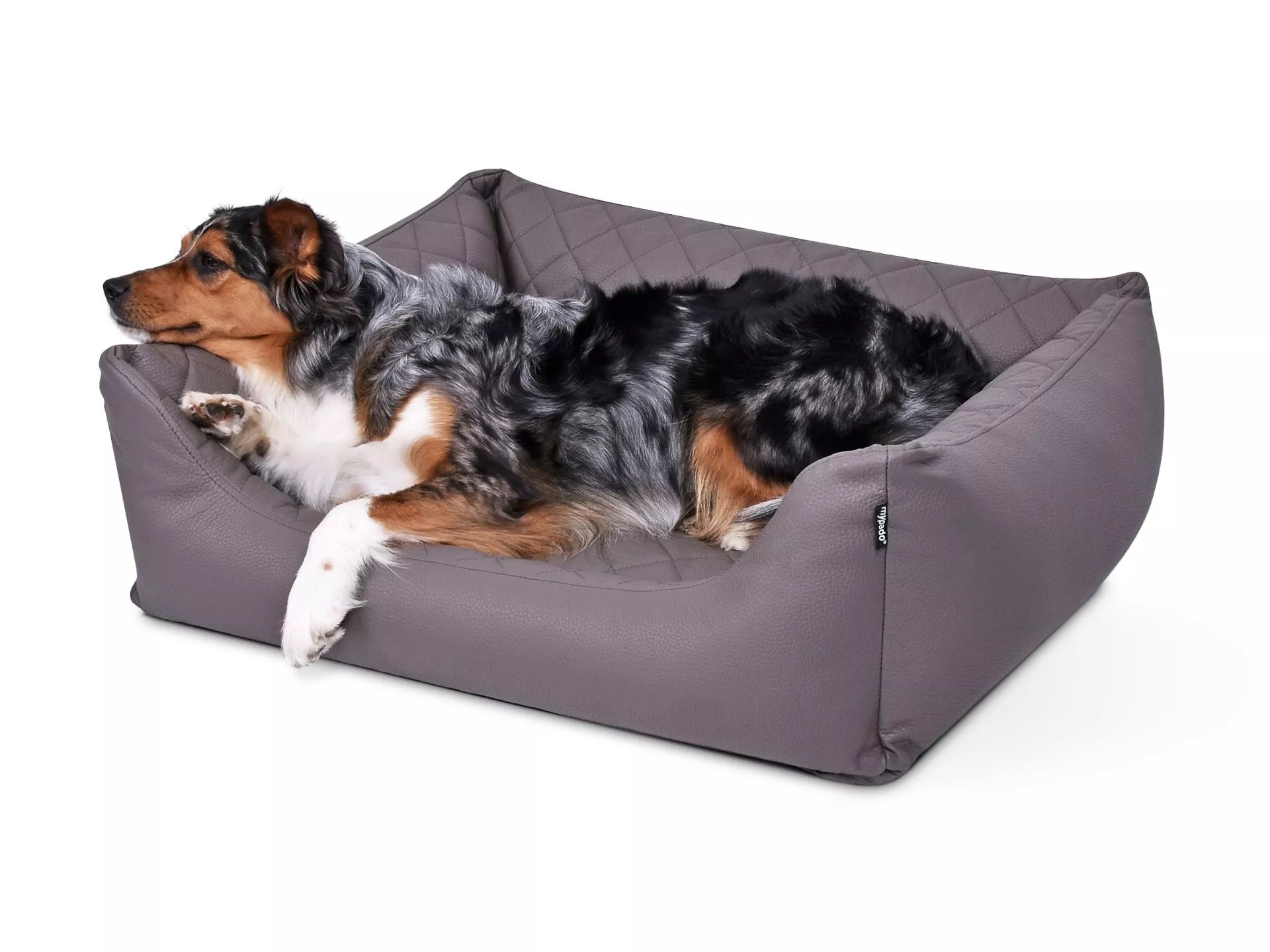 mypado World Kunstleder-Premium gesteppt Hundebett